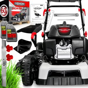 MOCNA KOSIARKA SPALINOWA Z NAPĘDEM 53CM SILNIK HONDA 201CC MULCZOWANIE 9W1